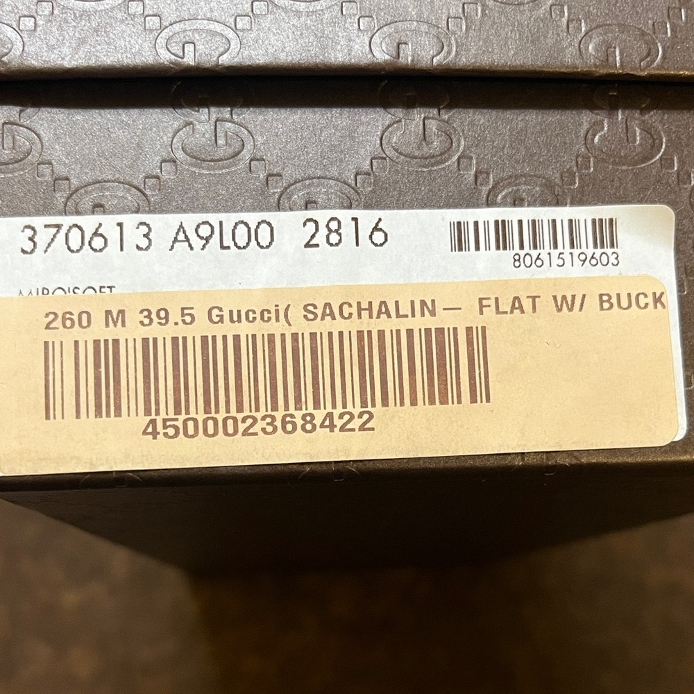 Gucci Buckle Flats Sz 39.5 - Picture 6 of 9